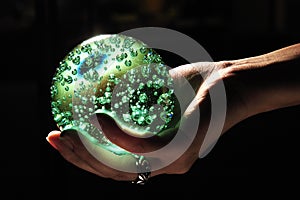 Glowing Crystal Ball