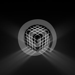 Glowing cube