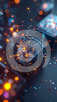 Glowing Digital Cube of Quantum Data