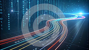 Abstract Visualization of Digital Data Streams in a Cybernetic Environment