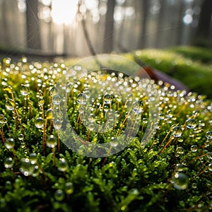 The background is softly blurred, emphasizing the foreground's texture and