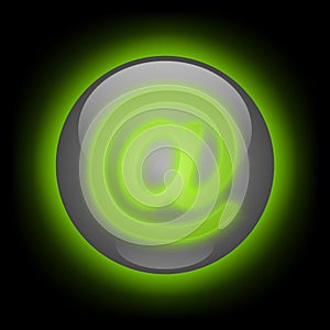 Glowing E-mail Button