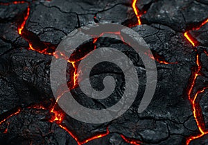 Glowing embers of a smoldering fire