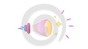 Glowing Energy Saving Light Bulb Icon, vector design Generative AI