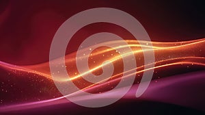 Glowing flowing particles forming abstract digital wave background