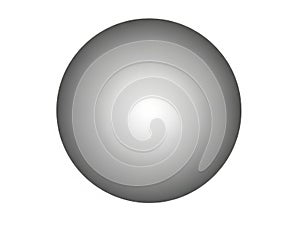 Glowing gray sphere