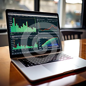 Glowing Growth Chart of Investments