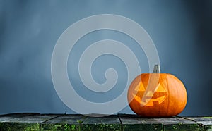 Glowing Halloween pumpkin