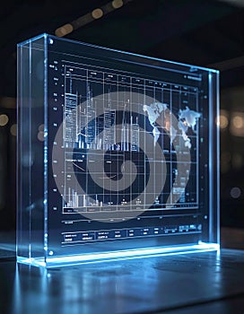 Futuristic Data Analytics on a Holographic Display