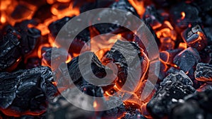 The Glowing Hot Coals. AI generated