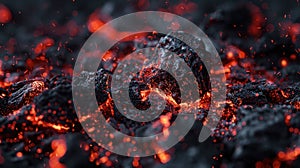 The Glowing Hot Embers.AI generated image
