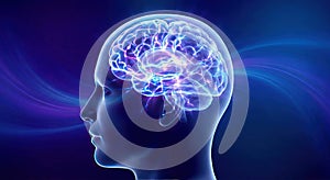 digital neural network visualization brain