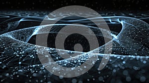 Glowing Infinite Loop of Tangled Strings