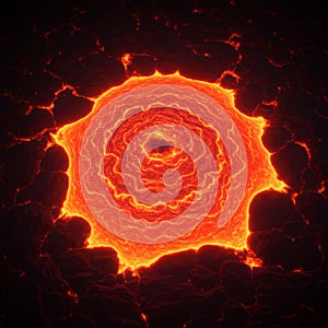 Glowing Lava Formation Abstract Background