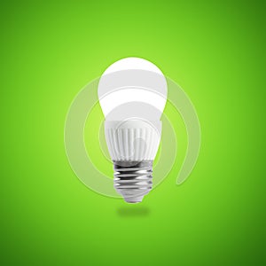 Glowing LED energy saving bulb