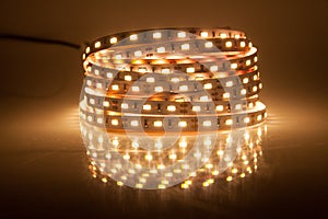 Glowing LED garland, strip