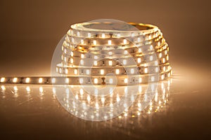 Glowing LED garland, strip