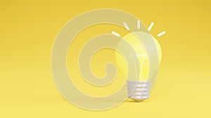 Glowing light bulbs idea. Creativity and innovation ideas concept.