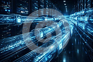 Secure Data Transmission in a Server Room