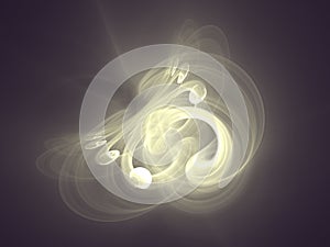 Glowing light curves abstract background