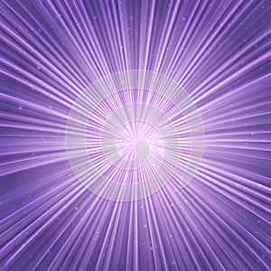 Glowing lines stretching to infinity. Ultra violet space vector background. Easy to edit design template
