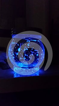 Glowing mason jar photo