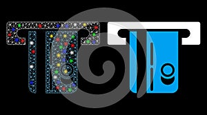 Flare Mesh Carcass ATM Terminal Icon with Flare Spots