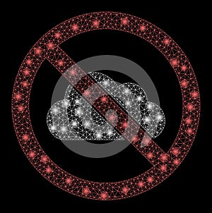 Glowing Mesh 2D No Cloud with Flash Spots