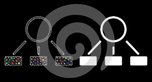 Flare Mesh Carcass Hierarchy Icon with Flare Spots