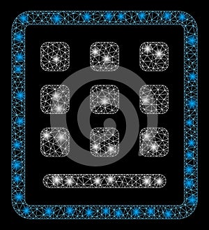 Flare Mesh Carcass Keypad with Flare Spots