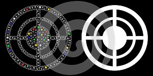 Flare Mesh 2D Target Icon with Flare Spots