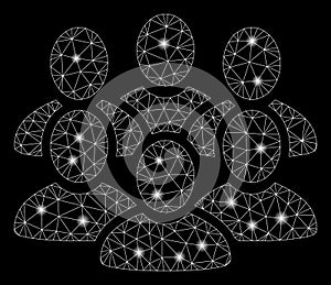 Flare Mesh Network User Crowd with Flare Spots