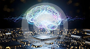 Artificial Intelligence Brain Computing Power Technology Concept