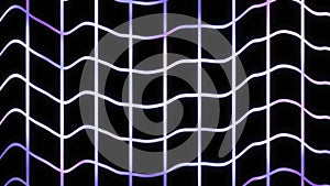 Glowing neon grid lines creating retro wave pattern