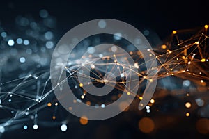 glowing network abstract connections