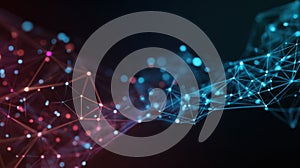 glowing network abstract design