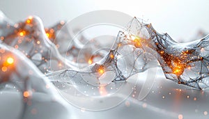 Glowing Neural Network Connections