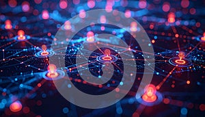 Glowing Neural Network Connections