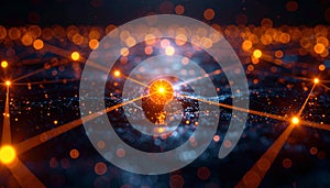 Glowing Neural Network Data Hub