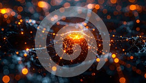 Glowing Neural Network Data Hub