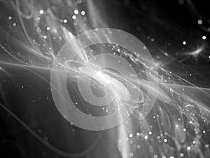 Glowing new technology flow in space texture