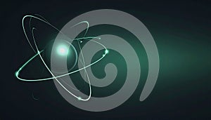 Futuristic Atomic Structure Illustration