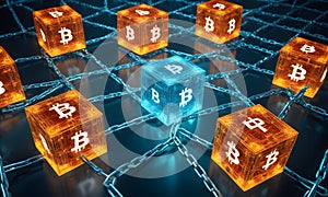 Illuminated Bitcoin Blocks on Network AI Generative
