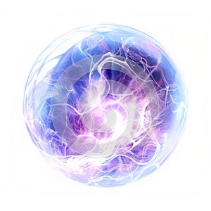 Glowing orb of arcane energy, ethereal wisps, magic, spell casting, fantasy light effect