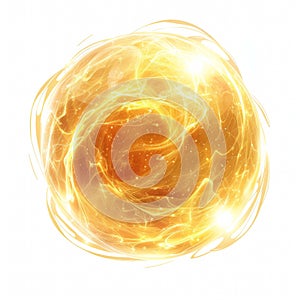 Glowing orb of arcane energy, ethereal wisps, magic, spell casting, fantasy light effect