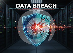 Broken Digital Lock Symbolizing Data Compromise