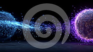 Glowing Particle Wave Connection