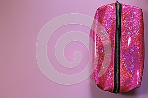 Glowing pink case to keep little things. Perfect to go travelling