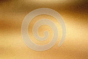 Glowing polished bronze wave steel plate, abstract texture background