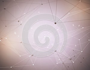 Glowing polygonal backdrop